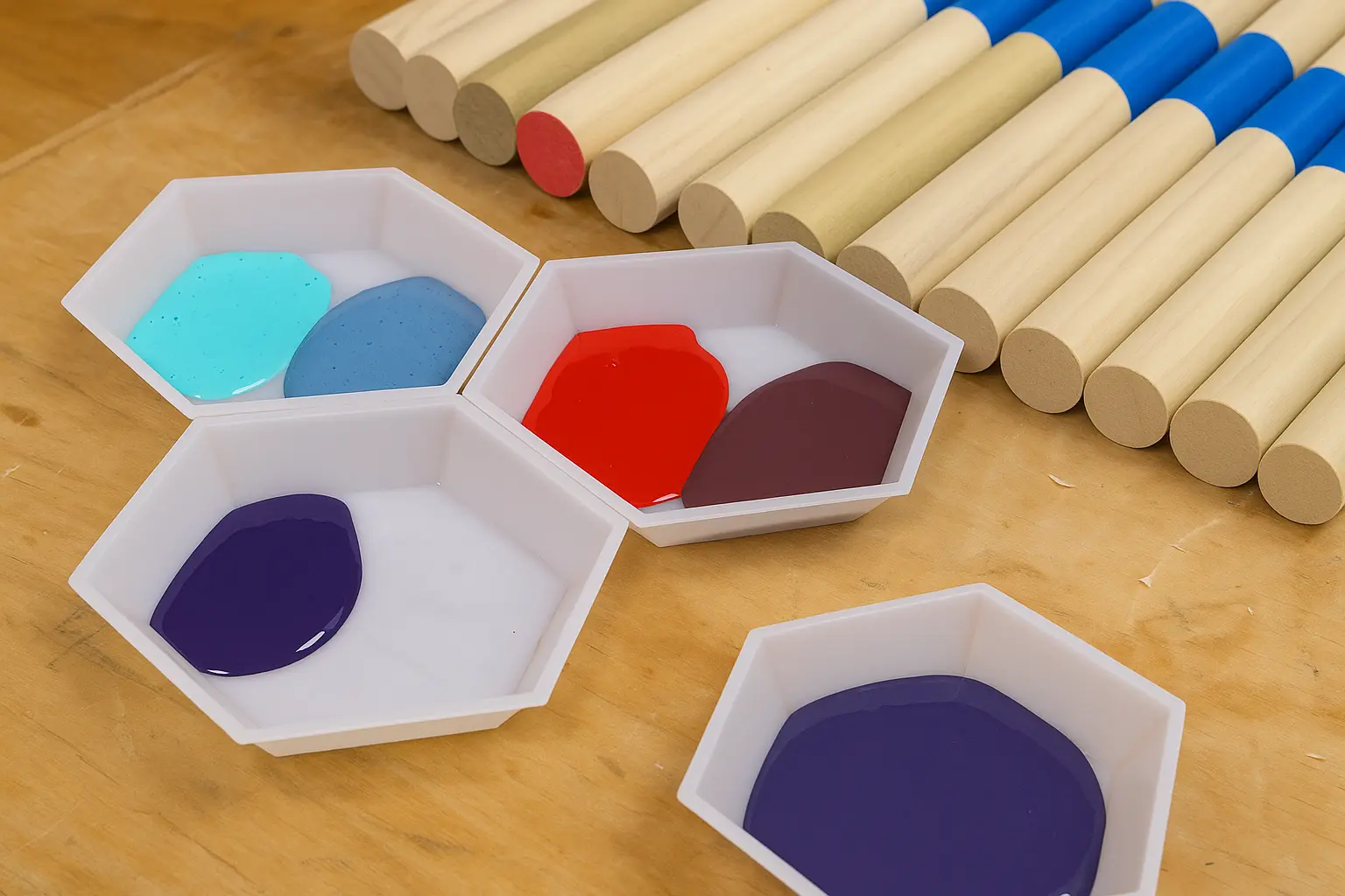 Painting preparation with milk paint